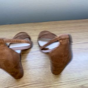 Camel brown ladies open toe sandal